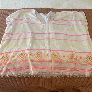 Like new loft swimsuit cover up—-neon colors